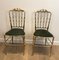 Chaises Chiavari en Laiton, 1940s, Set de 2 6