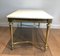 White Marble Brass Coffee Table 6
