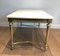 White Marble Brass Coffee Table, Image 6