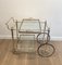 Neoclassical Brass and Silver Metal Trolley 11