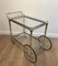 Neoclassical Brass and Silver Metal Trolley 2