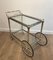 Neoclassical Brass and Silver Metal Trolley, Image 2