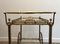 Neoclassical Brass and Silver Metal Trolley 10