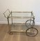 Neoclassical Brass and Silver Metal Trolley 12