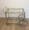 Neoclassical Brass and Silver Metal Trolley, Image 12