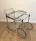 Neoclassical Brass and Silver Metal Trolley 3