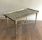 Brass and Eglomized Glass Top Table attributed to the Ramsay House 4