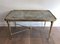 Brass and Eglomized Glass Top Table attributed to the Ramsay House 1
