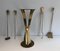 Vintage Fireplace Set in Brass, Set of 4 6