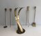 Vintage Fireplace Set in Brass, Set of 4 5