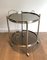 Silver Metal Round Rolling Table, Image 6