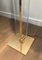 Glass and Brass Parquet Floor Lamp, Image 9