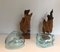 Wood and Glass Vases, Set of 2 5