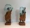 Wood and Glass Vases, Set of 2, Image 2