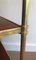 Mahogany and Brass Sofa End Table from Maison Jansen 8