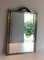 Spiegel im neoklassizistischen Stil aus Messing und lackiertem Blech mit Kelch- und Schwanenhals-Dekorationen 6