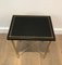 Brass and Leather Side Table in the Style of Maison Jansen, Image 2