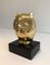 Brass Owl on Black Lacquered Wood Base 3