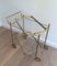 Neoclassical Style Brass Trolley Table with Removable Trays 5