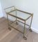 Neoclassical Style Brass Trolley Table with Removable Trays 9