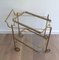 Neoclassical Style Brass Trolley Table with Removable Trays 8