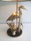 Brass Heron Table Lamp, 1970s 2