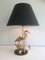 Lámpara de mesa Heron de latón, años 70, Imagen 1