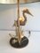 Lámpara de mesa Heron de latón, años 70, Imagen 3