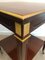 Mahogany and Brass Table from Hugnet, Image 6