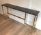 Brass Console with Black Marble Top in the style of Guy Lefèvre for Maison Jansen 2