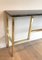 Brass Console with Black Marble Top in the style of Guy Lefèvre for Maison Jansen 5