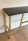 Brass Console with Black Marble Top in the style of Guy Lefèvre for Maison Jansen 8