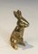 Small Brass Rabbit Sculpture, 1970s 1