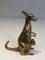 Kleine Känguru Skulptur aus Messing, 1970er 3