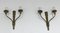 Louis XVI Wandlampen aus Bronze, 2er Set 9