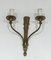 Louis XVI Wandlampen aus Bronze, 2er Set 4