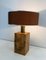 Straw Marquetry Table Lamp, 1950s 9