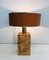 Straw Marquetry Table Lamp, 1950s 2