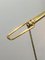 Brass Parquet Floor Lamp with Pendulum 8