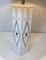 Neoclassical Style Table Lamp in White Lacquered Sheet Metal with Golden Decorations 6