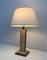 Travertine and Golden Chrome Table Lamp, Image 9