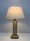 Travertine and Golden Chrome Table Lamp 2