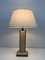 Travertine and Golden Chrome Table Lamp, Image 2