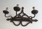 Large Wrought Iron Wall Lamp, Image 1