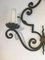 Large Decorative Wrought Iron Sconces, Set of 2, Image 6