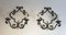 Large Decorative Wrought Iron Sconces, Set of 2 2