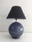 Lampada da tavolo in ceramica blu, Immagine 1