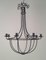Large Wrought Iron Cage Chandelier 7