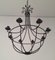Large Wrought Iron Cage Chandelier 4