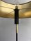 Black & Brass Lacquered Metal Parquet Floor Lamp 3